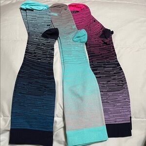 Women’s Gradient Performance Knee-High Socks - Turquoise, Teal & Magenta